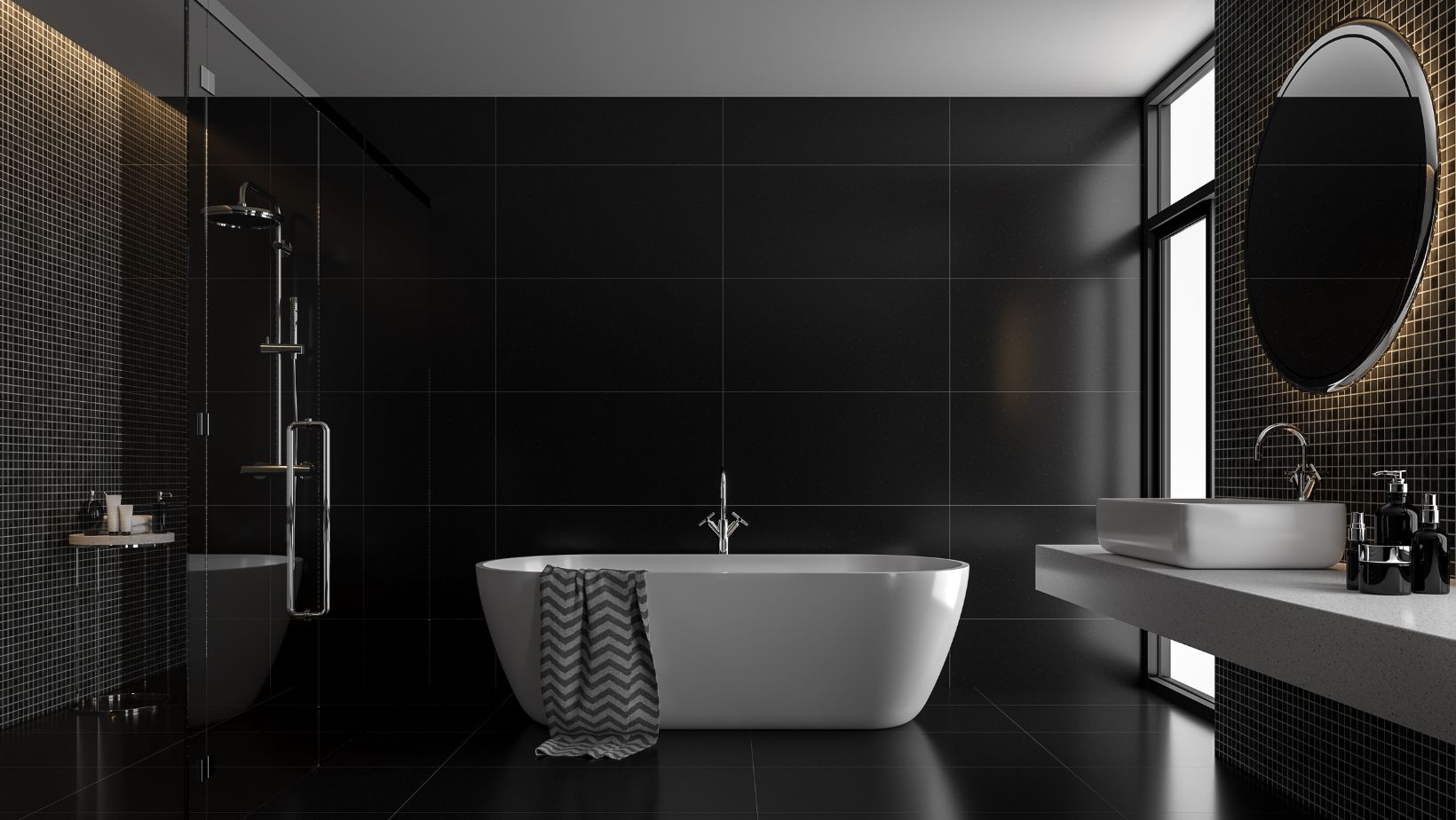 Do black shower screens work in small bathrooms here s what experts say