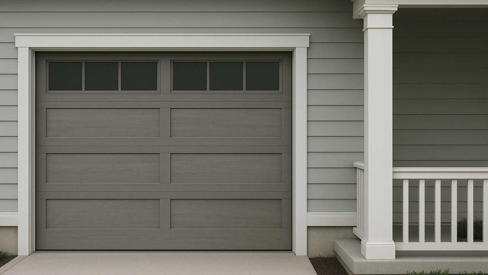 Creating a cozy entry with garage door styles that harmonize with porch features