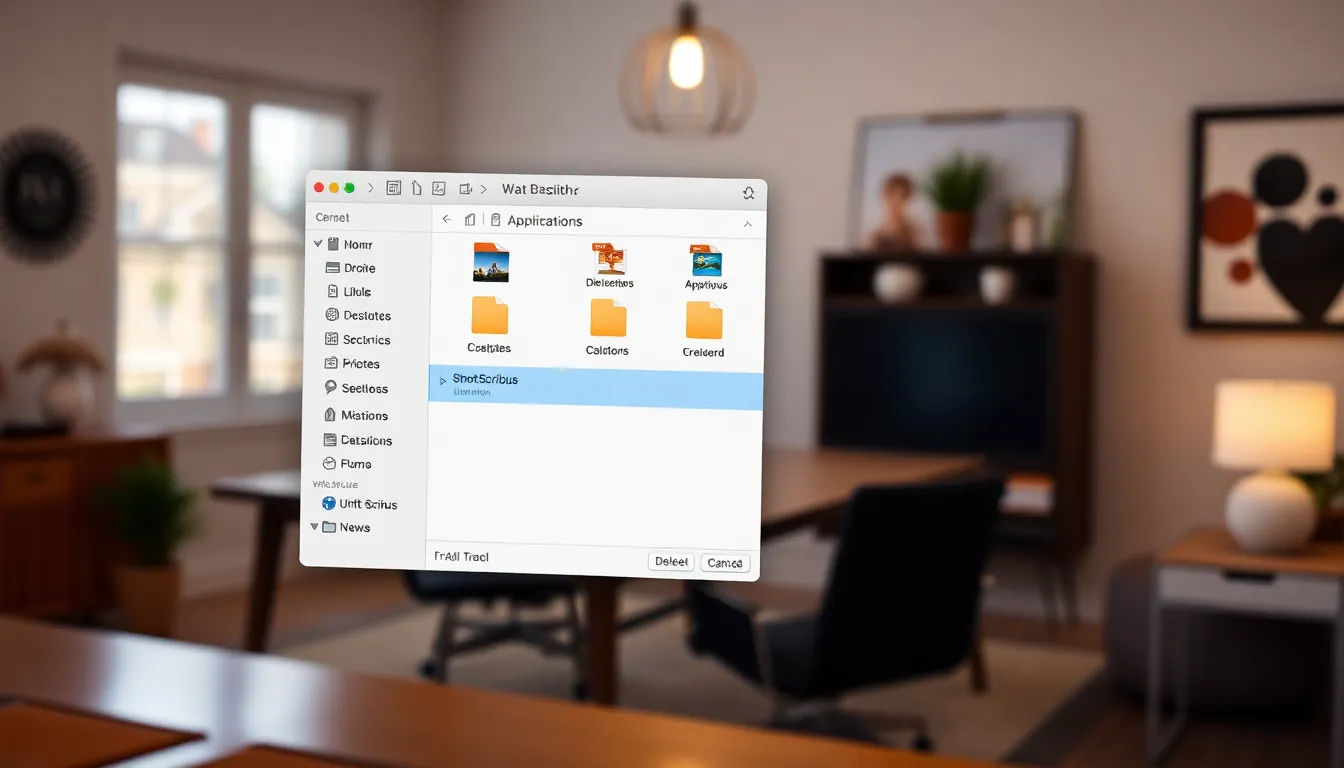 How uninstall shotscribus software in mac